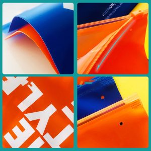 Matte zippered document pocket
