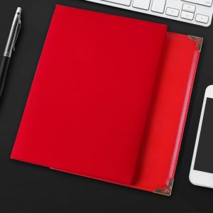 Suede lecture folder