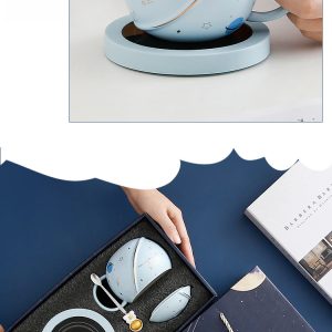 Creative planet-shaped thermostatic ceramic mug gift box