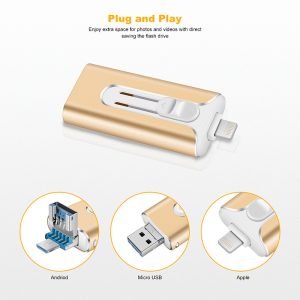 High-capacity 3-in-1 dual-ended USB