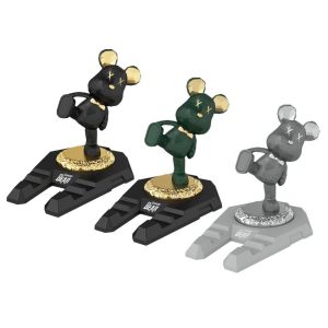 Violent bear-shaped desktop phone holder