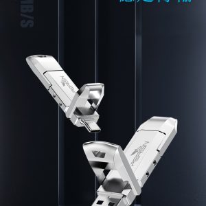 Double-ended flap high-speed metal USB
