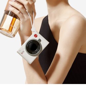Digital display camera shape power bank