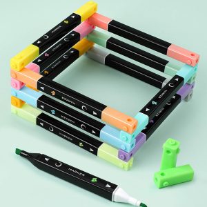 12 colors of fun dual-ended highlighter