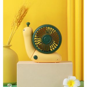 Snail-shaped foldable and portable small fan