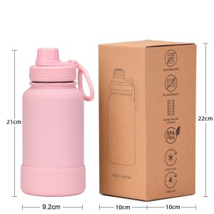 650ml silicone base sports water bottle