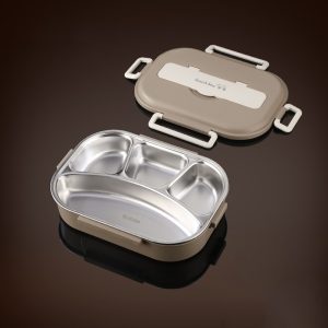 Stainless steel insulated lunch box with insulated bag