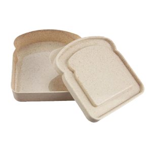 Toast-shaped large-capacity bento box