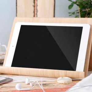 Bamboo and wood phablet holder