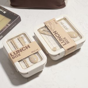 Japanese-style square heatable lunch box