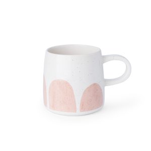 Simple ceramic mug gift box set with spoon