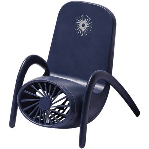 Mini chair shape mobile phone holder small fan
