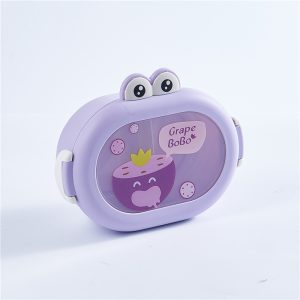 Frog-shaped children's bento lunch box