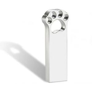 Metal cat's paw shape USB
