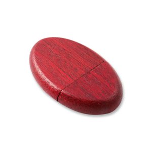 Oval mahogany USB