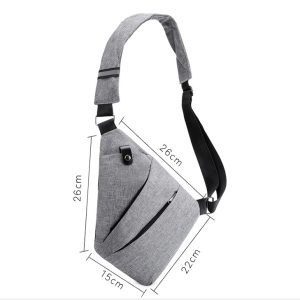 Lightweight casual large-capacity cross-body bag