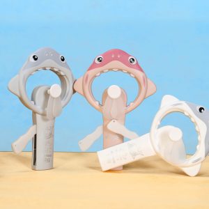 Creative shark head shape push-on hand-held small fan