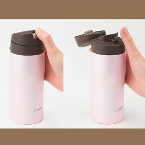 Tiger one-handed portable thermos mug