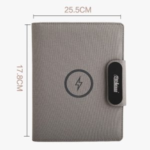 Multi-function notepad with wireless charging
