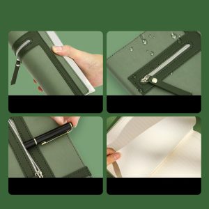 Zippered thickened business notebook