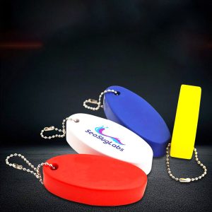 Float plate shaped keychain pressure ball