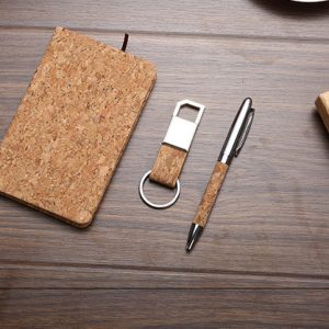 Eco-friendly keychain notepad set