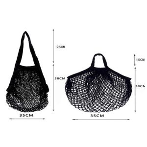 Woven cotton mesh shopping bag