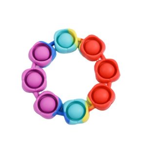 Rainbow silicone bracelet