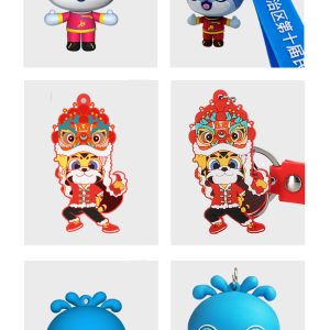 PVC soft plastic doll keychain