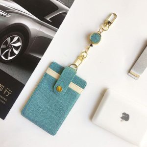 Leather-covered telescopic buckle document holder
