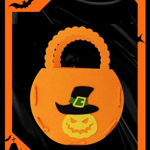 Halloween hand felt candy bag