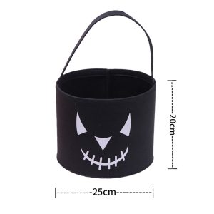 Halloween felt storage bucket