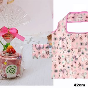 Cake shape folded shopping bag