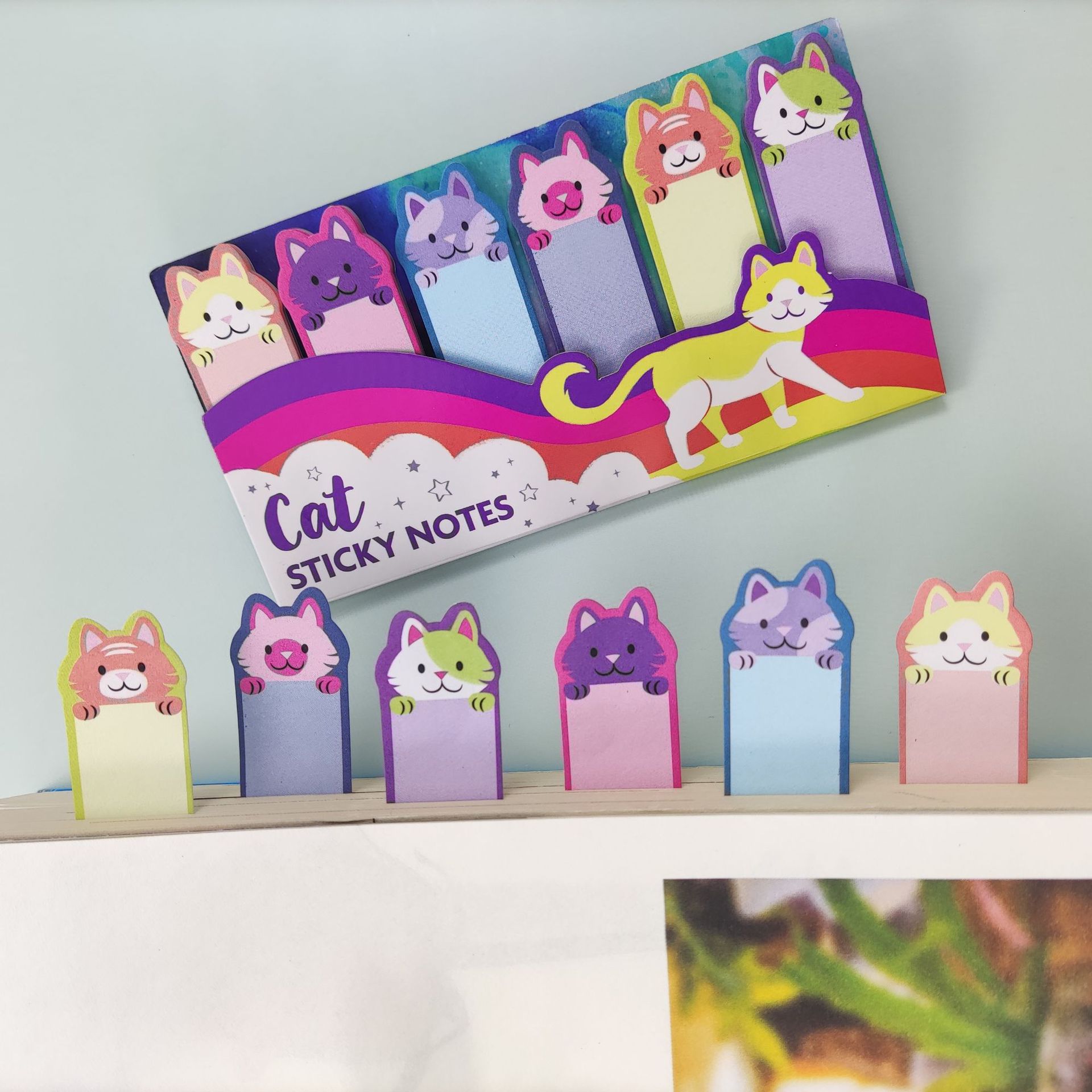 迷你卡通貓狗便條貼