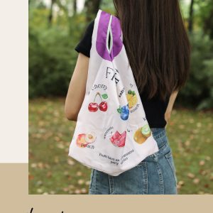 Thickened large cartoon folding bag