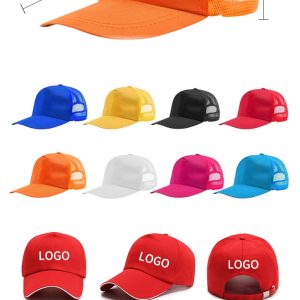 Monochrome sponge mesh advertising cap
