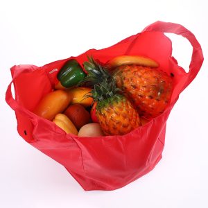 Large capacity folding button shopping bag