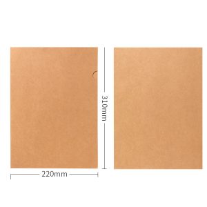 Kraft L-shaped folder