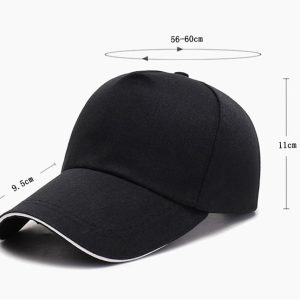 Solid color reflective advertising caps