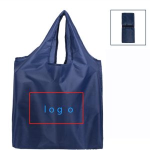 Solid color polyester tote folding bag