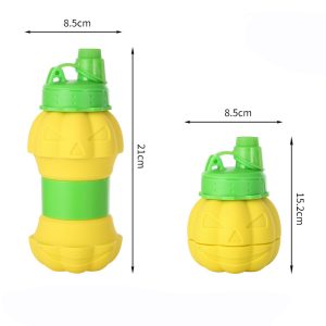 Halloween silicone folded water bottle