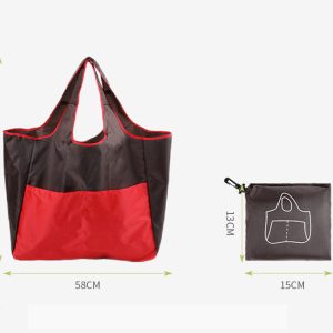 Waterproof large capacity folding shopping bag