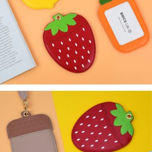 Cartoon fruit shaped ID holder
