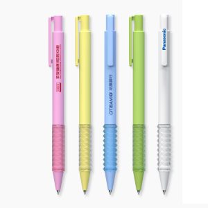 Simple transparent barrel spiral ballpoint pen