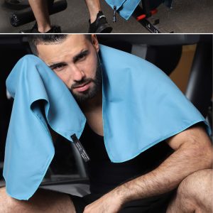 Microfiber double-sided velvet sports towel