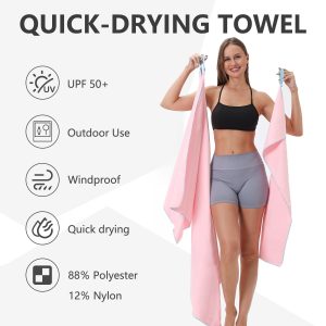 Double-sided velvet quick-drying beach towel set